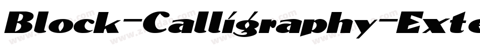 Block-Calligraphy-Extended Italic字体转换